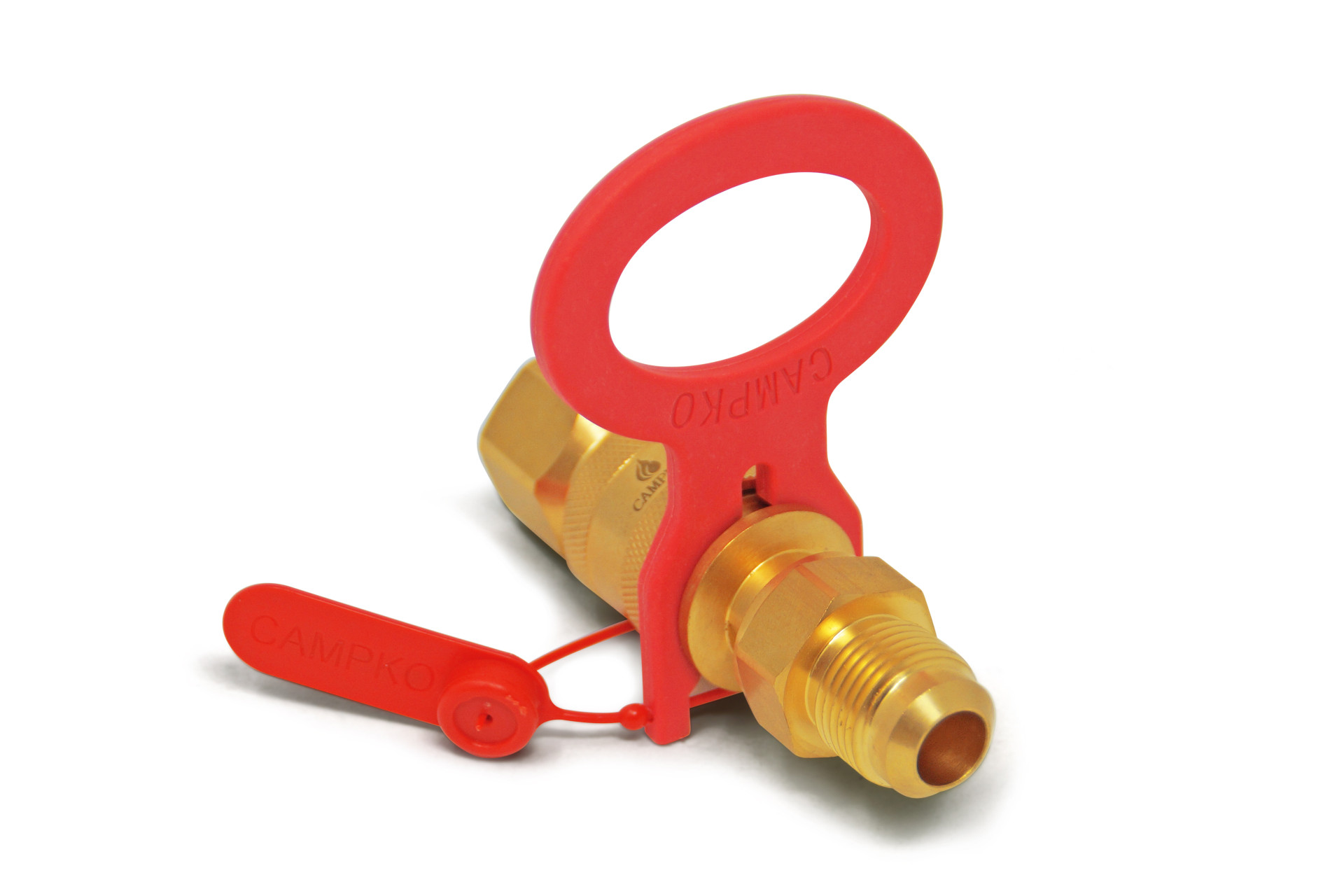 CAMPKO® Schnellkupplung für Gastankflaschen, Gabelstapler mit Rückschlagventl - 3/4 UNF Gewinde