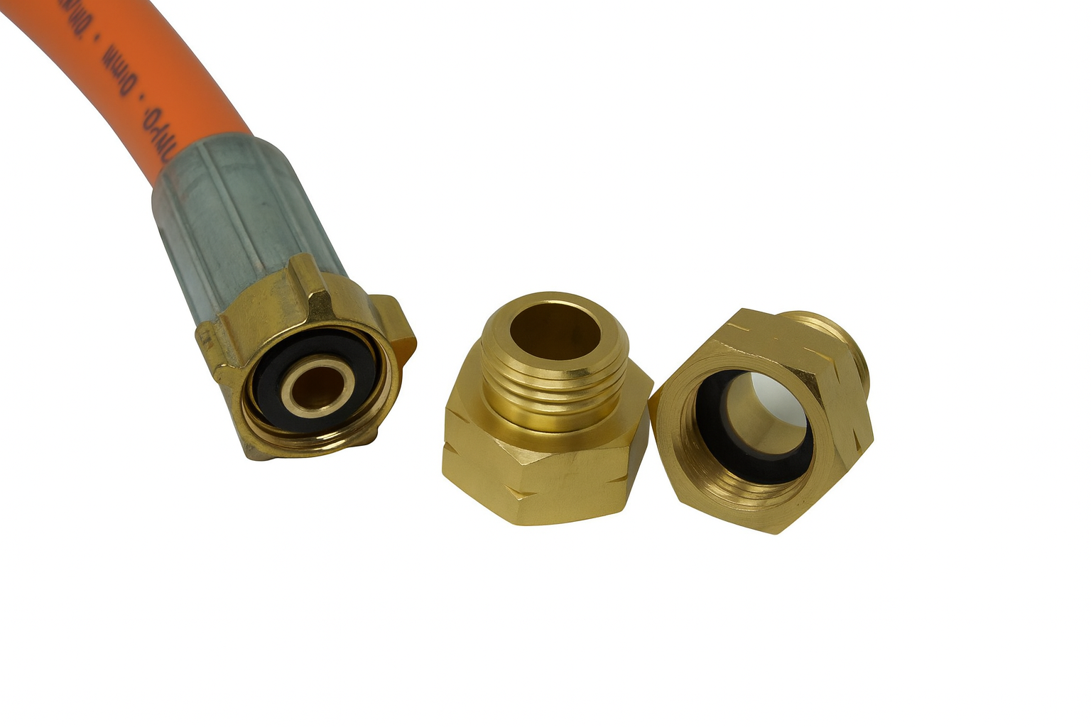 Gasschlauch 2 x G.2 (Shell-F) / G.12 (KLF) bis 30 bar - 400mm (DE, PL, BE, CH, FR, NL, CH)