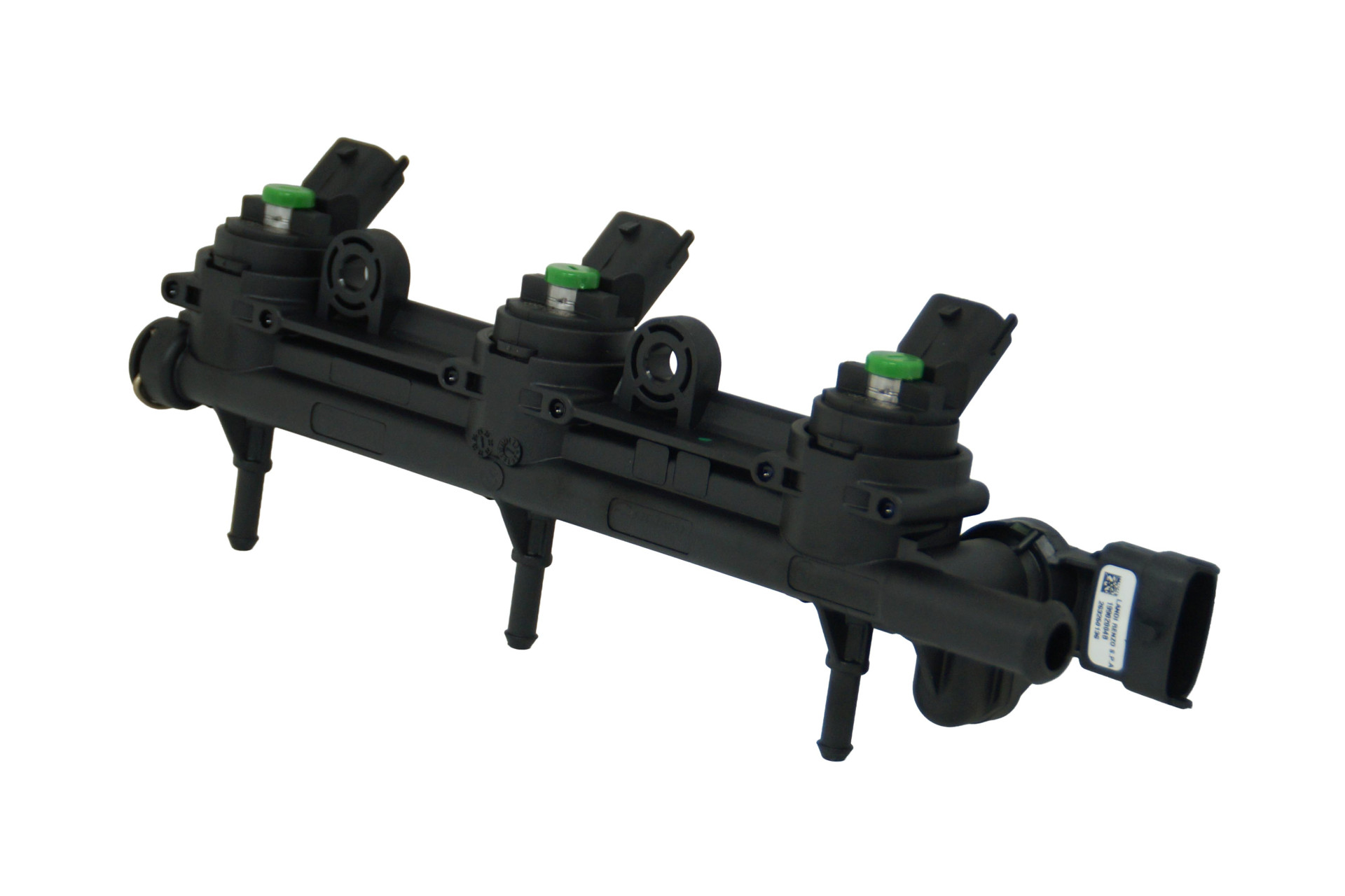 Landi Renzo GIRS12 OEM 3 Zylinder Injektor Rail inkl. Wasseranschluss (Renault, Dacia 1.0ccm)