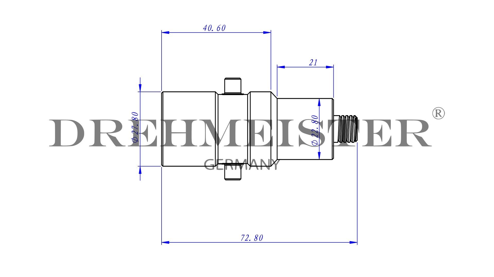 DREHMEISTER adattatore serbatoio Bajonett 10 mm, ottone