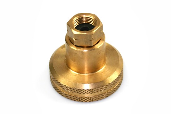 DISH LPG Adapter, Gasflaschen Adapter zum Befüllen von 4kg Gasflaschen - G 3/8 L