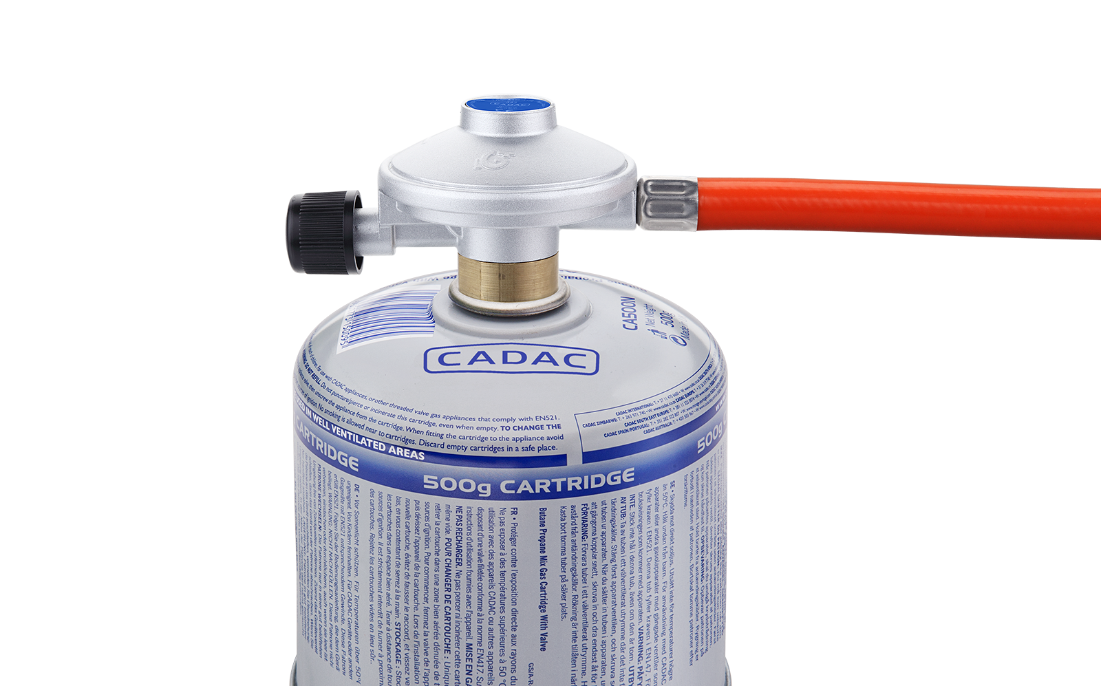 CADAC threaded cartridge regulator 50 mbar lpg regulator with hose