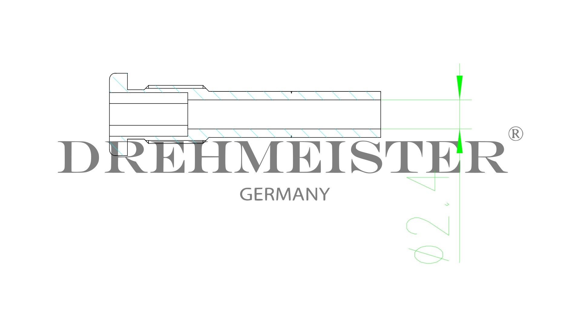 DREHMEISTER Ugello iniettore tipo B (2,4 mm) per iniettori Hana H2001 e H2002 GPL/metano