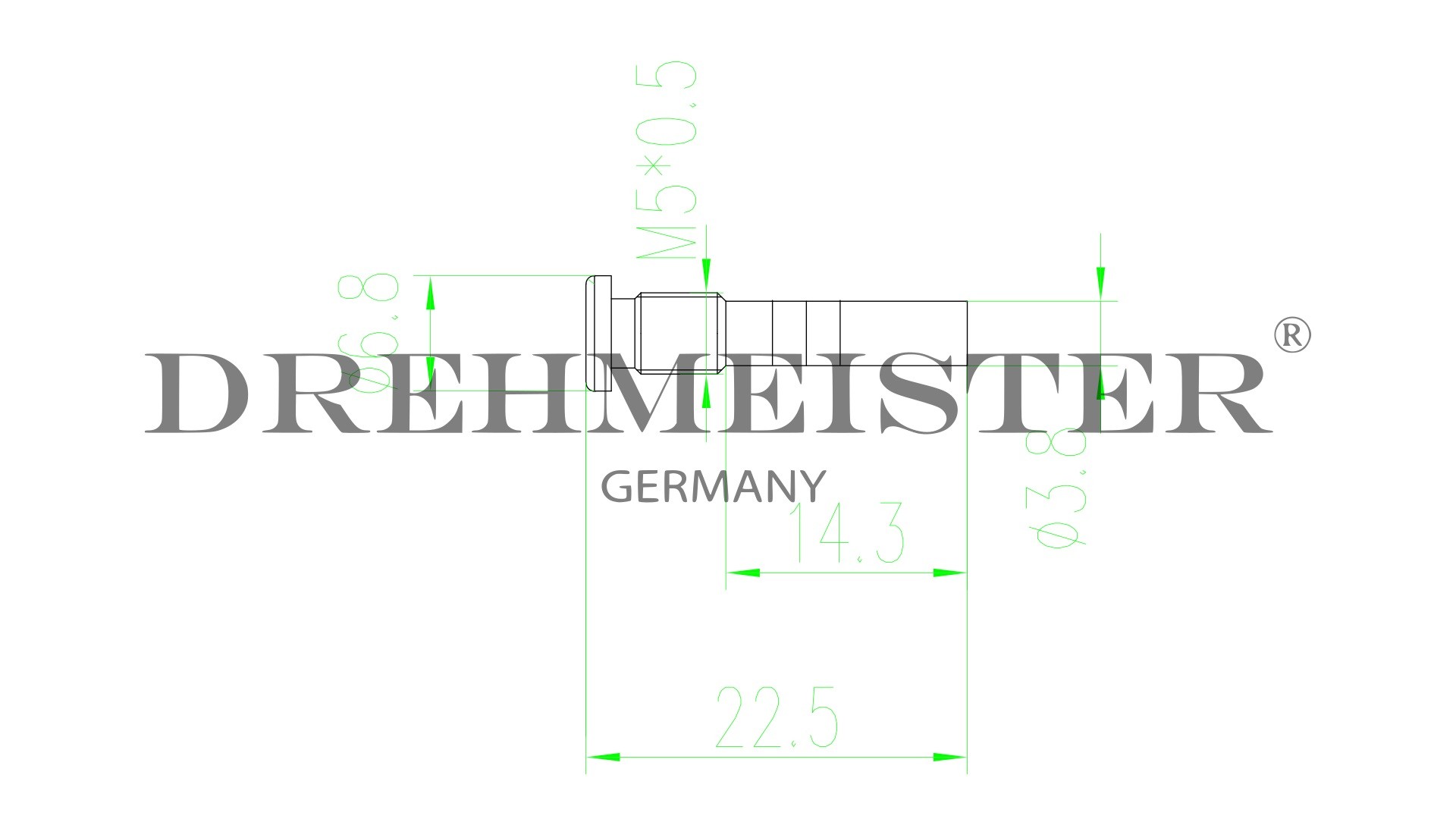 DREHMEISTER Ugello di iniezione tipo D (1,9 mm) per iniettori GPL/metano Hana H2001 e H2002