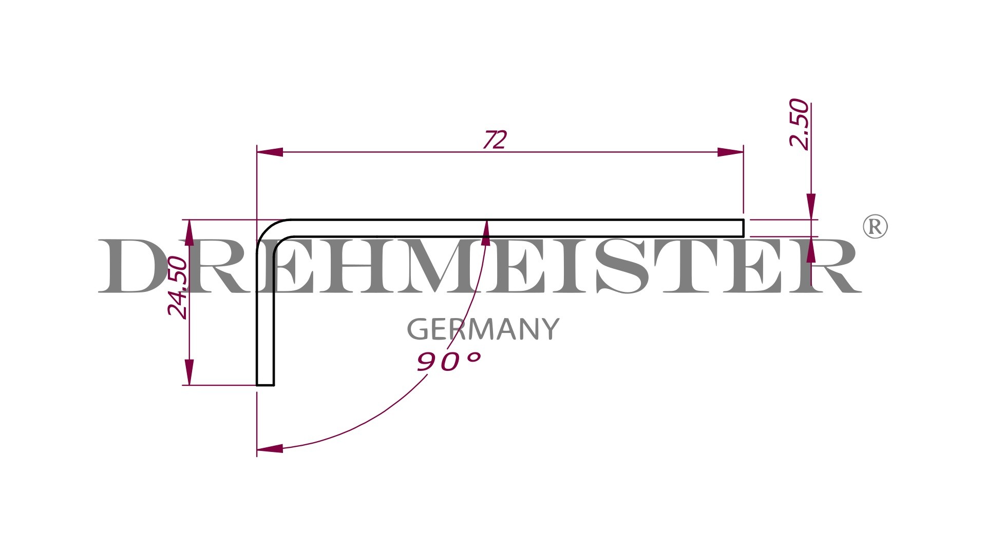 DREHMEISTER Halterung für LPG Einfüllstutzen HK-Flach 90°