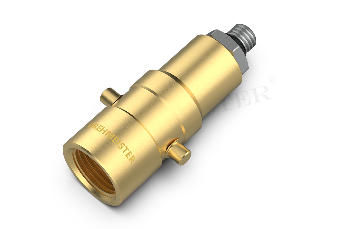 DREHMEISTER Bayonet LPG adapter M10 brass with stainless steel connection, L=67 mm