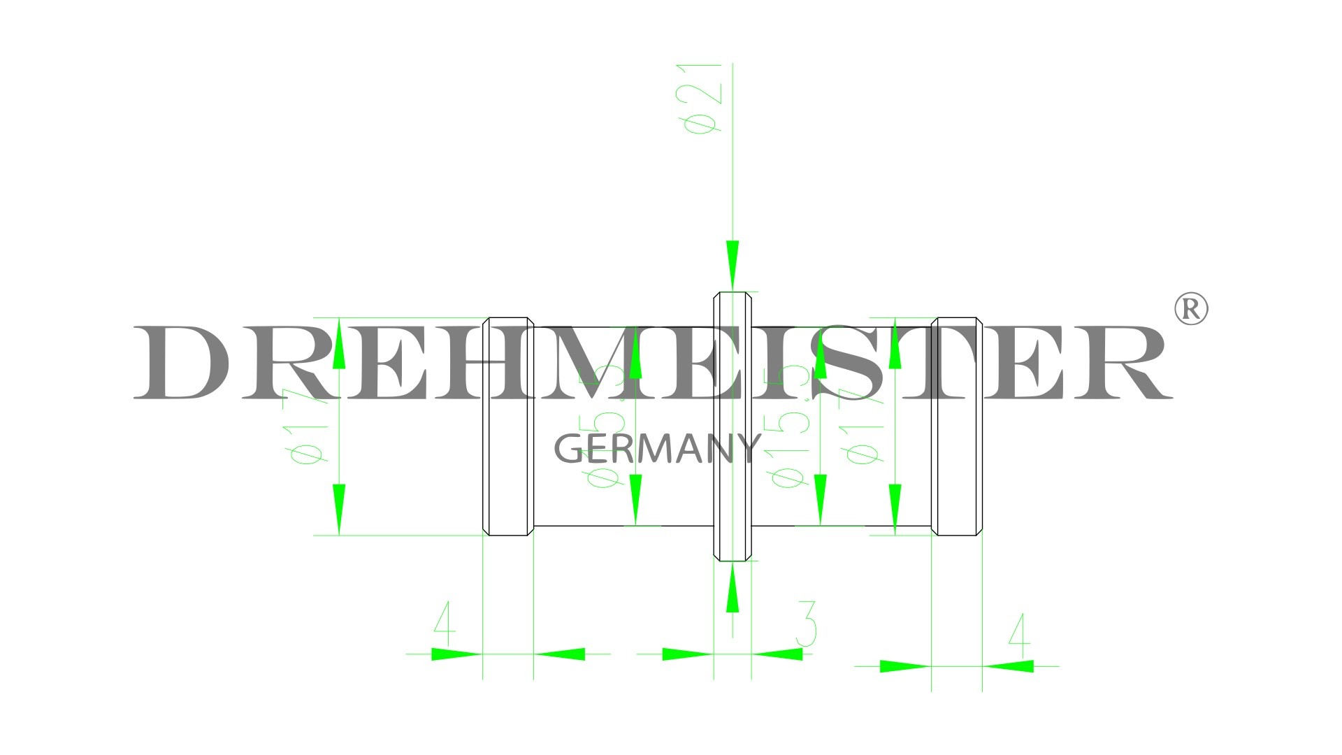 DREHMEISTER hose coupling D16 mm D16 mm (aluminium)