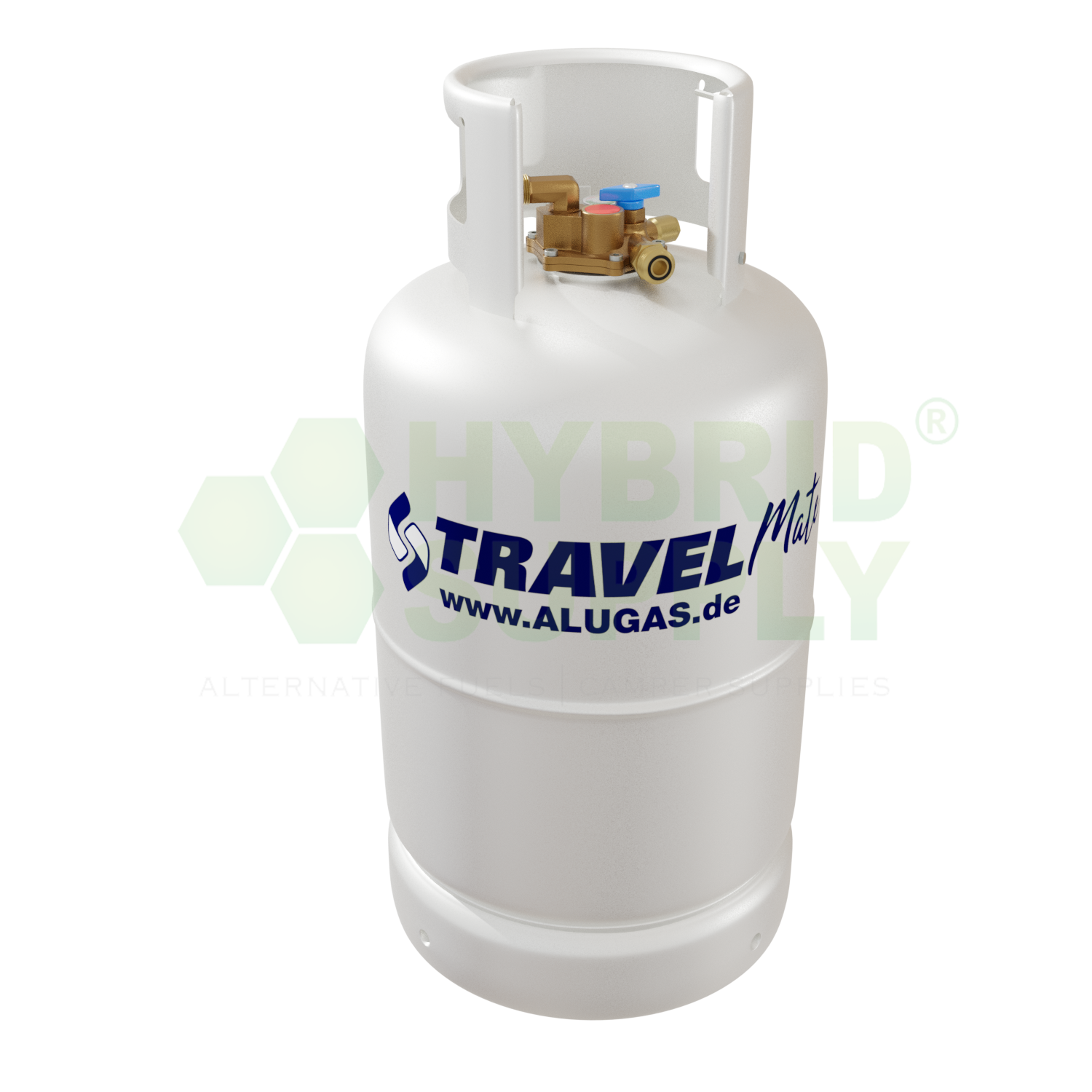 ALUGAS TRAVELMate Gastankflasche 27,2 Liter mit 80% Multiventil (DE)