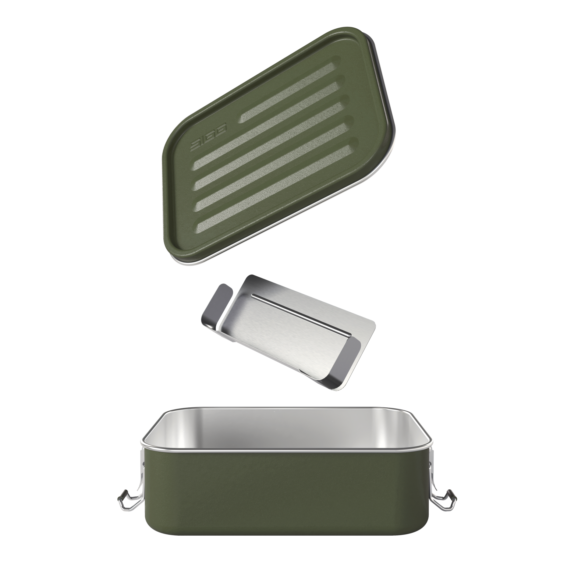 SIGG Fiambrera Gemstone Food Box Roasted Green 1.1 L