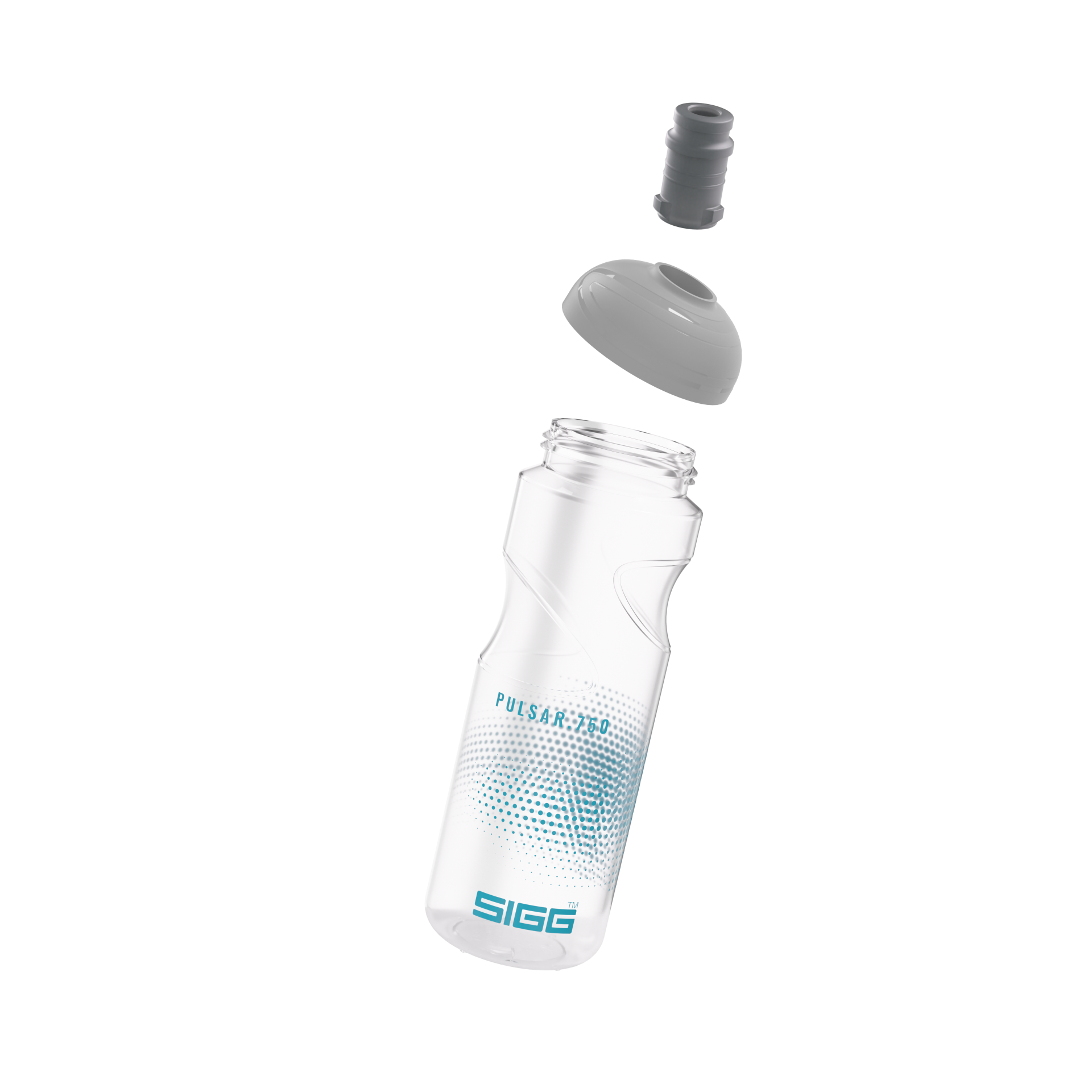 SIGG Trinkflasche Pulsar Transparent Aqua 0.75 L