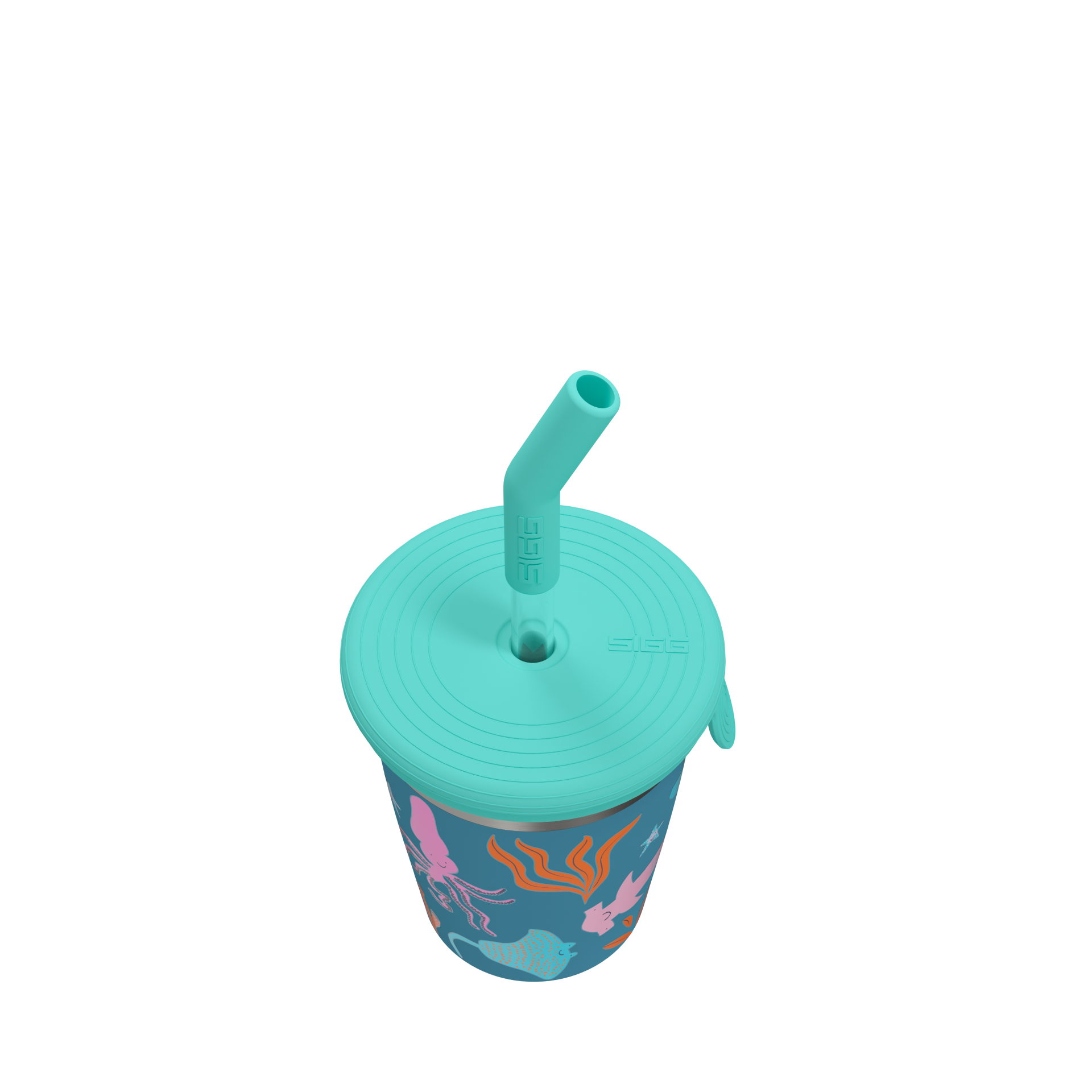 SIGG Kinderbecher Kids Straw Cup Blue World