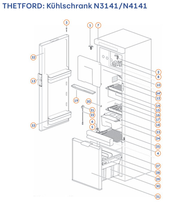 SR DRAWER DIVIDER - Spare Parts Refrigerators