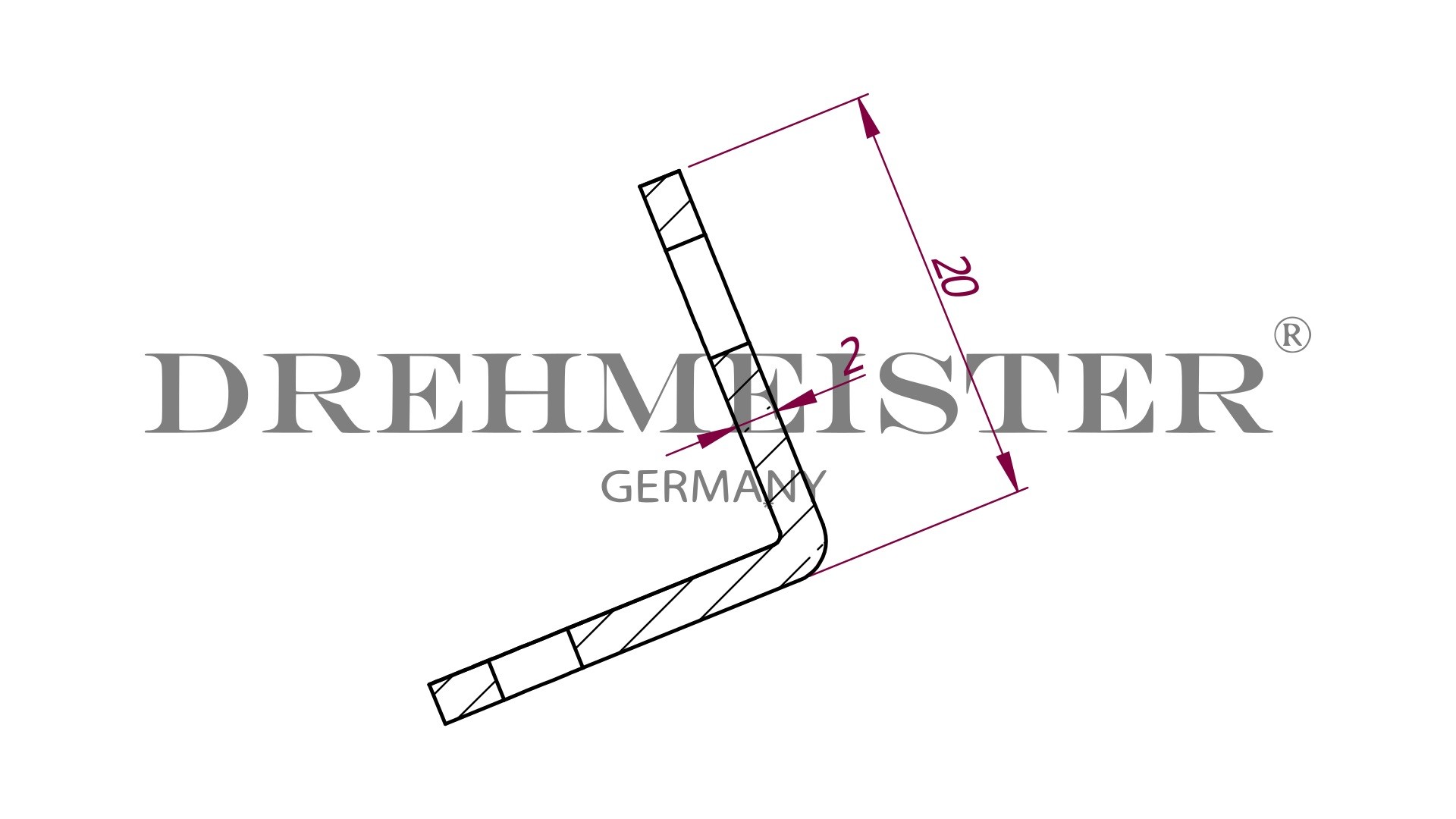 DREHMEISTER Stainless steel metal bracket for mini fuel tank incl. mounting material