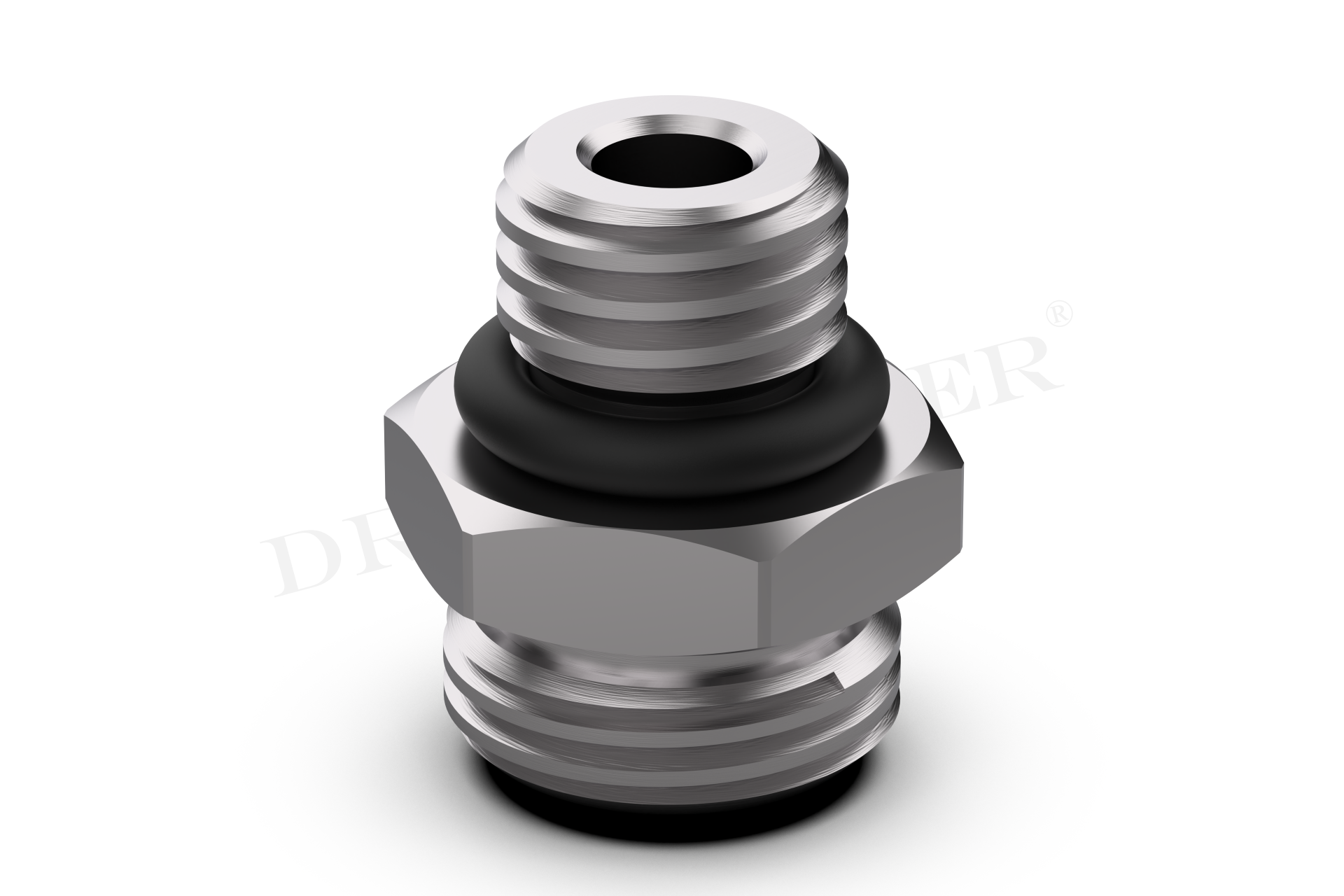 DREHMEISTER Adaptador de acero inoxidable M16x1,5 a M12x1,75 con junta tórica para adaptador GPL