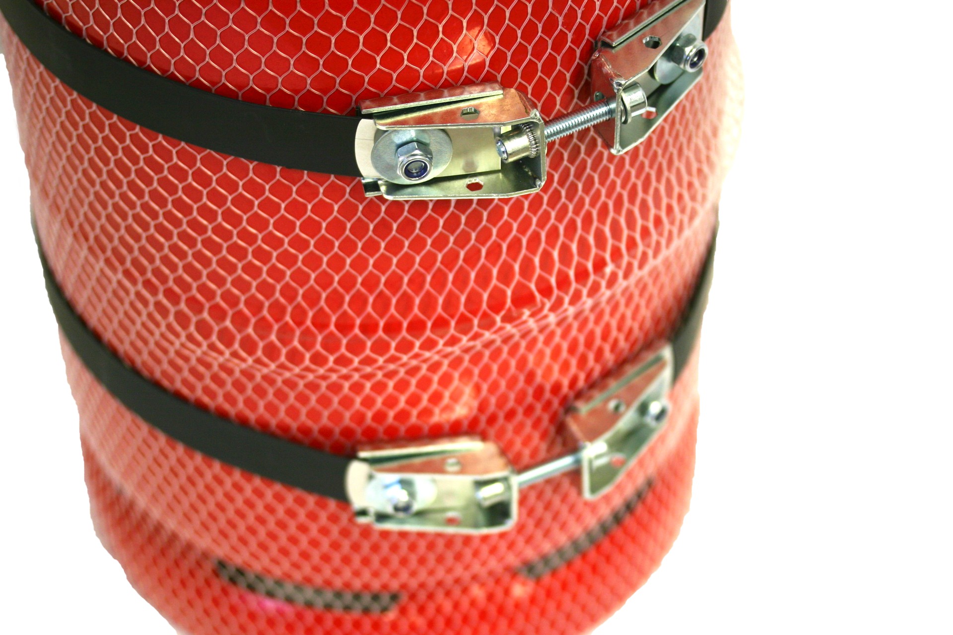 CAMPKO Gasflaschen Halter Set Edelstahl für Ø 300mm Gasflaschen inkl. 2x Spannband + 2x Spannschloss