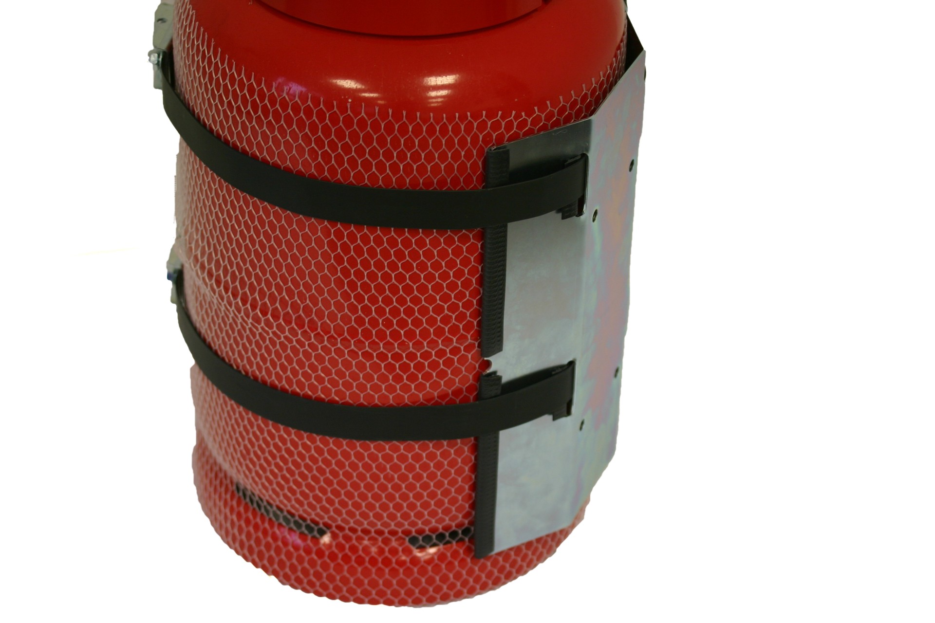 CAMPKO Gasflaschen Halter Set Edelstahl für Ø 300mm Gasflaschen inkl. 2x Spannband + 2x Spannschloss