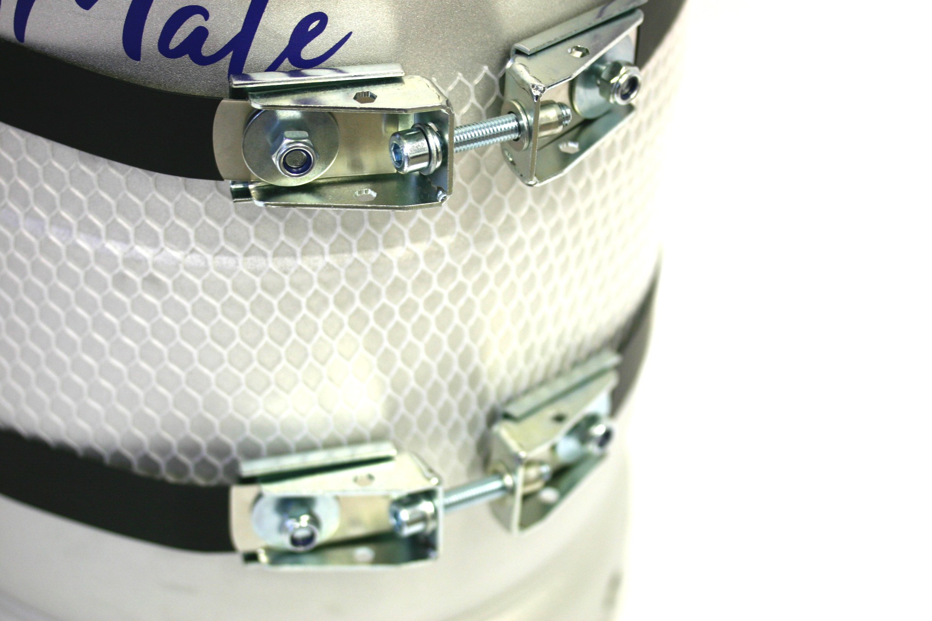 CAMPKO Gasflaschen Halter Set Edelstahl für Ø 300mm Gasflaschen inkl. 2x Spannband + 2x Spannschloss