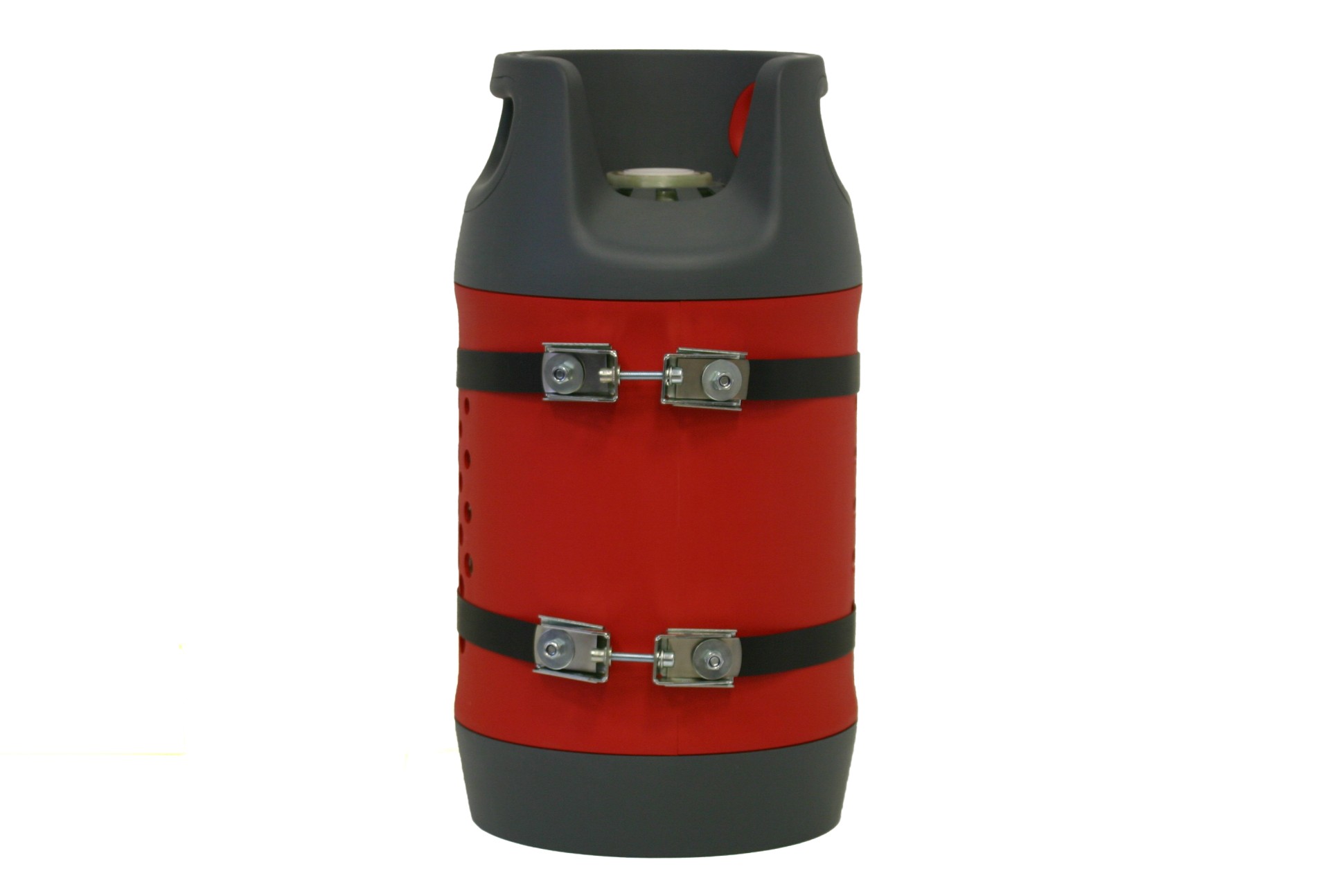 CAMPKO Gasflaschen Halter Set Edelstahl für Ø 300mm Gasflaschen inkl. 2x Spannband + 2x Spannschloss