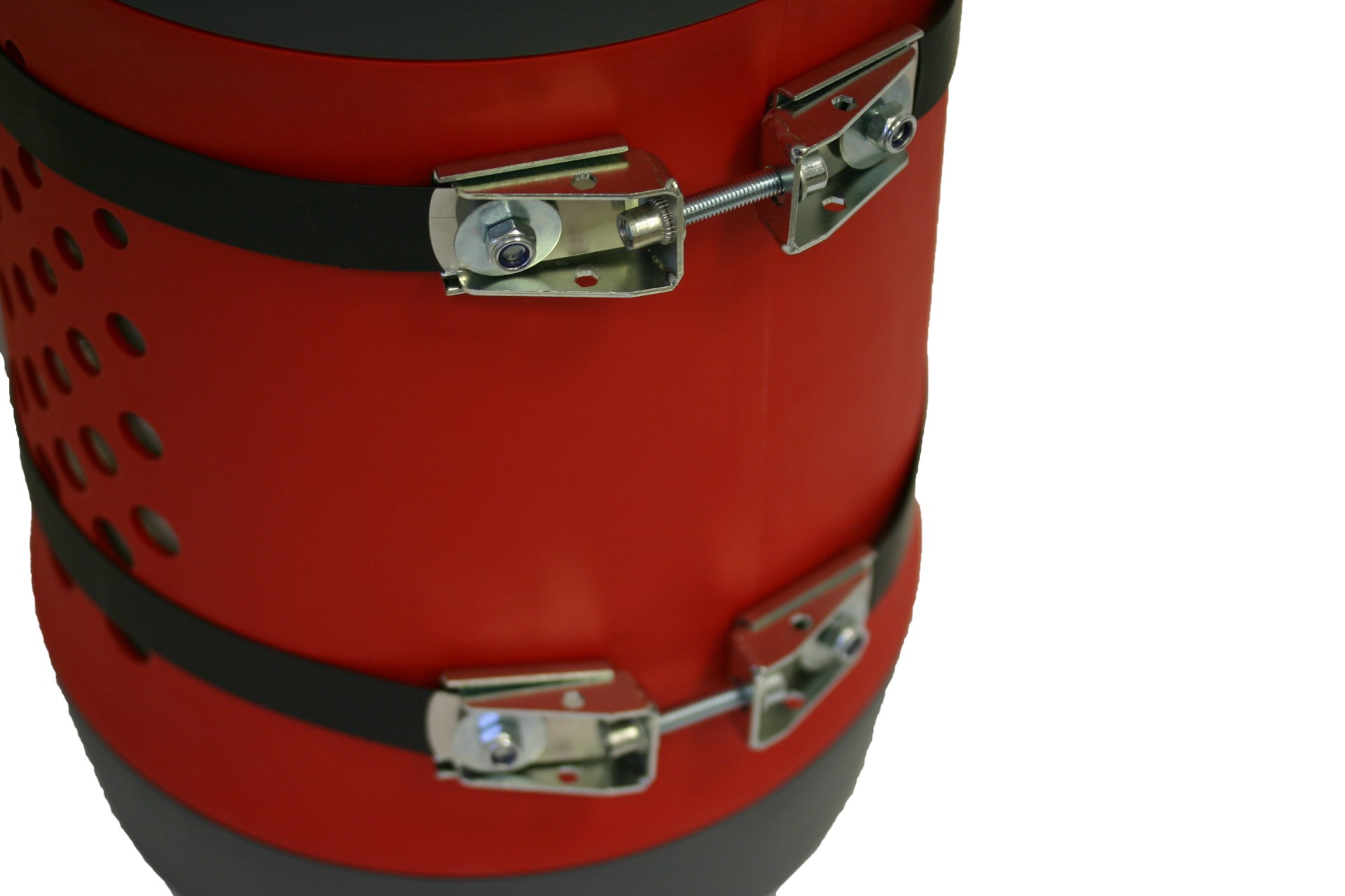 CAMPKO Gasflaschen Halter Set Edelstahl für Ø 300mm Gasflaschen inkl. 2x Spannband + 2x Spannschloss