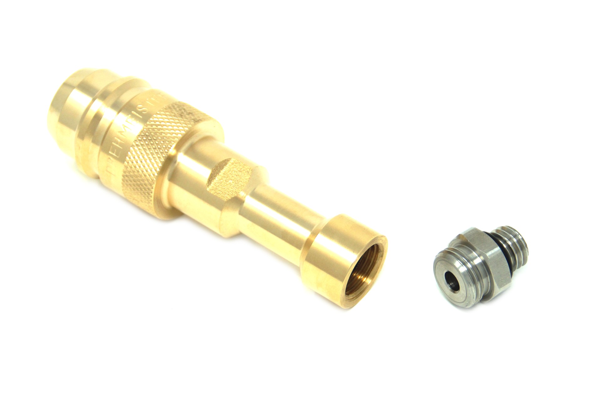 DREHMEISTER Euronozzle LPG adapter M12 with stainless steel connection, long