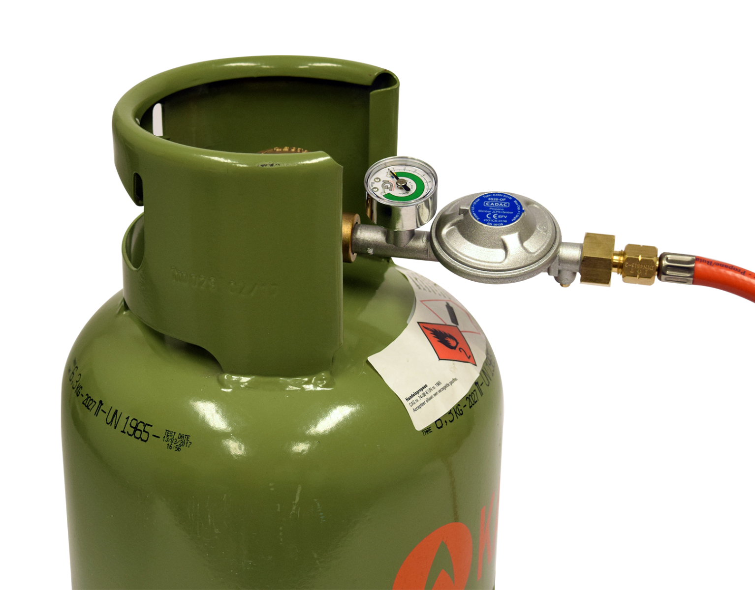 CADAC Überdruckregler | Universal 50 mbar Gasregler mit Schlauch