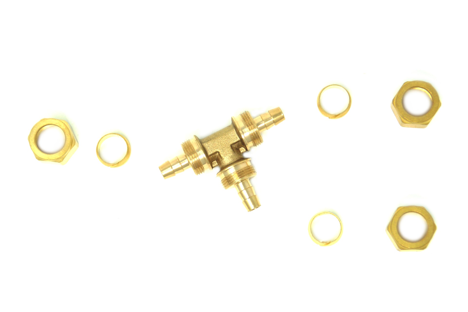 DREHMEISTER T-connection adapter for LPG thermoplastic hose 8-8-8mm