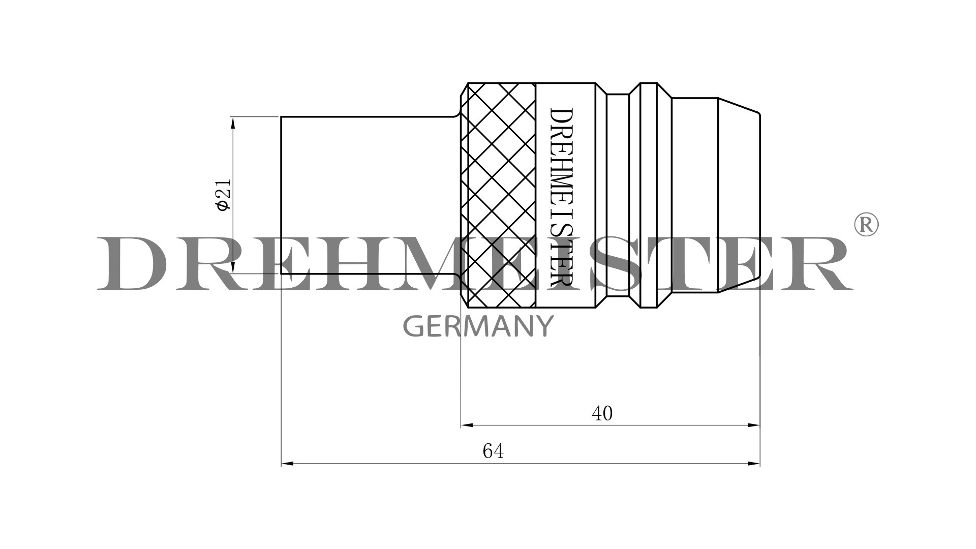 DREHMEISTER Euronozzle LPG adapter M16 (internal thread) short version