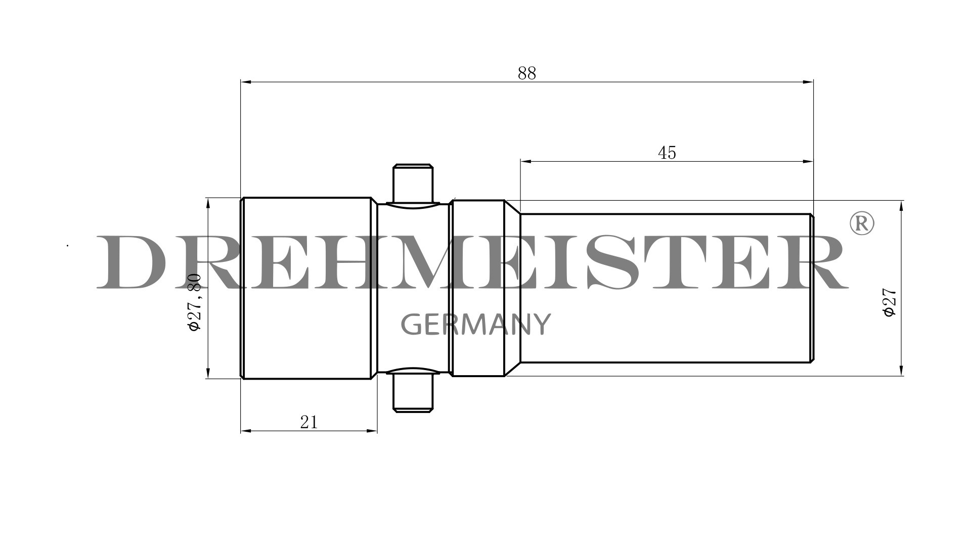 DREHMEISTER adattatore serbatoio Bajonett filettatura interna M16