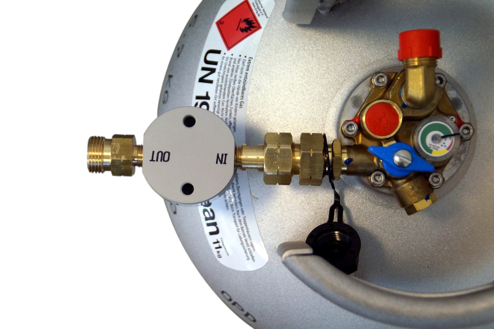 DREHMEISTER Gasflaschenfilter Smart W21,8 x 1/14 LH