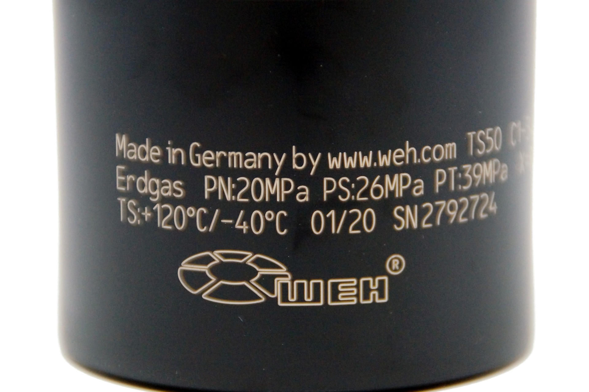 WEH CNG filling nozzle TS50 with filter Ø6 mm (ECE)