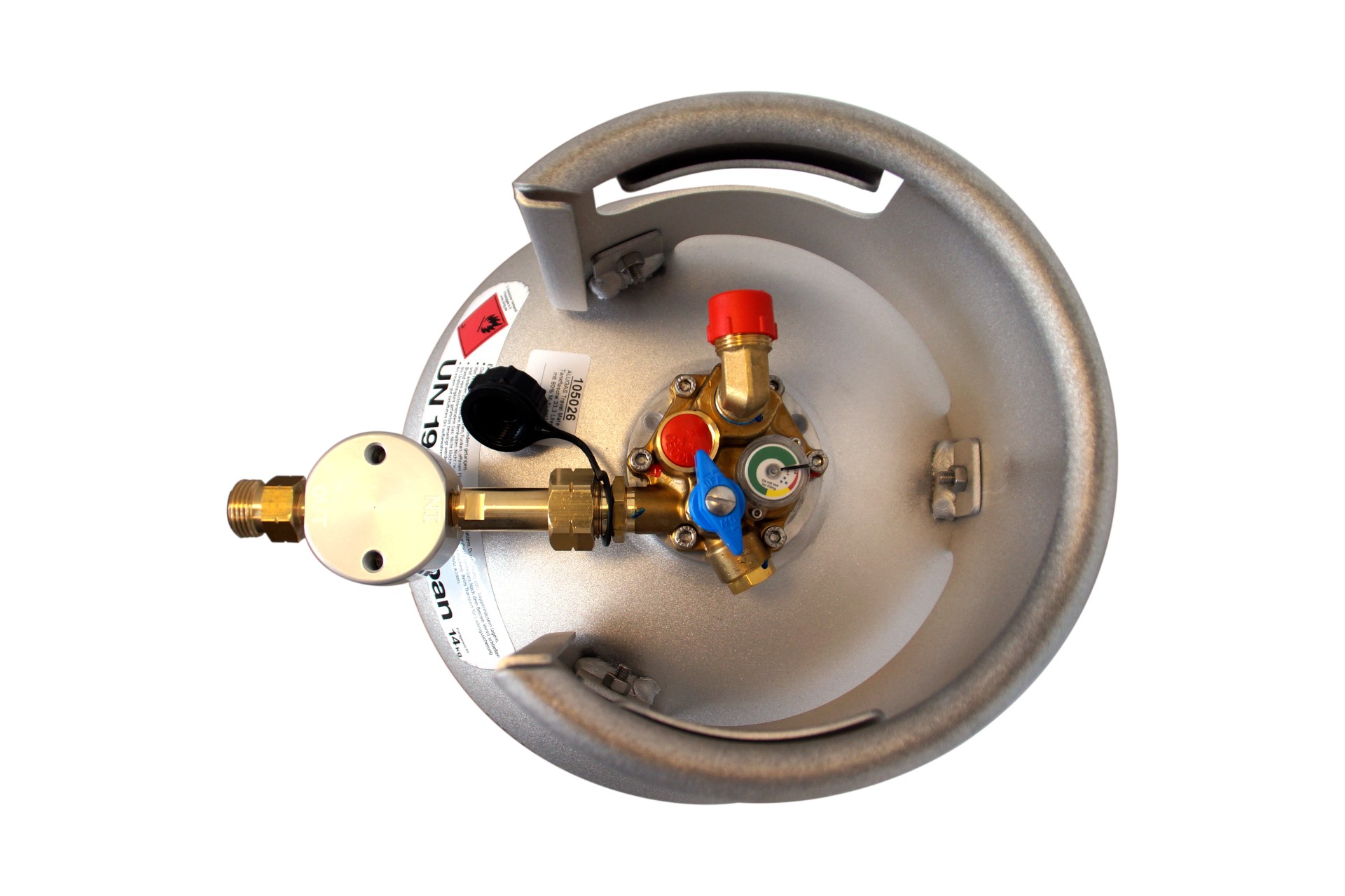 DREHMEISTER Gasflaschenfilter Smart W21,8 x 1/14 LH (lange Version)