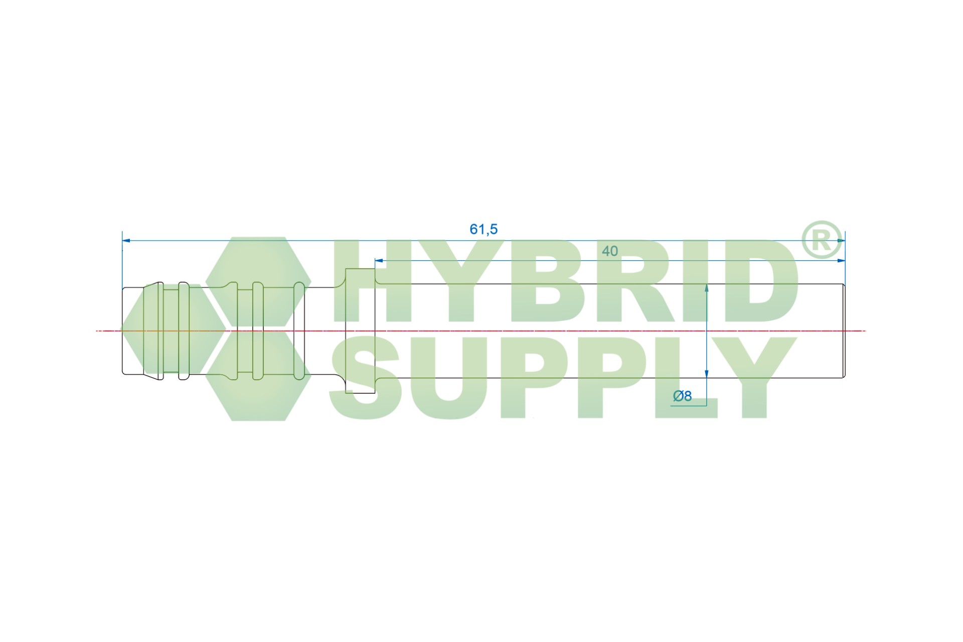 LPG-FIT condotto flessibile kit XD-5 (=10mm) M12x1 (7 metri)