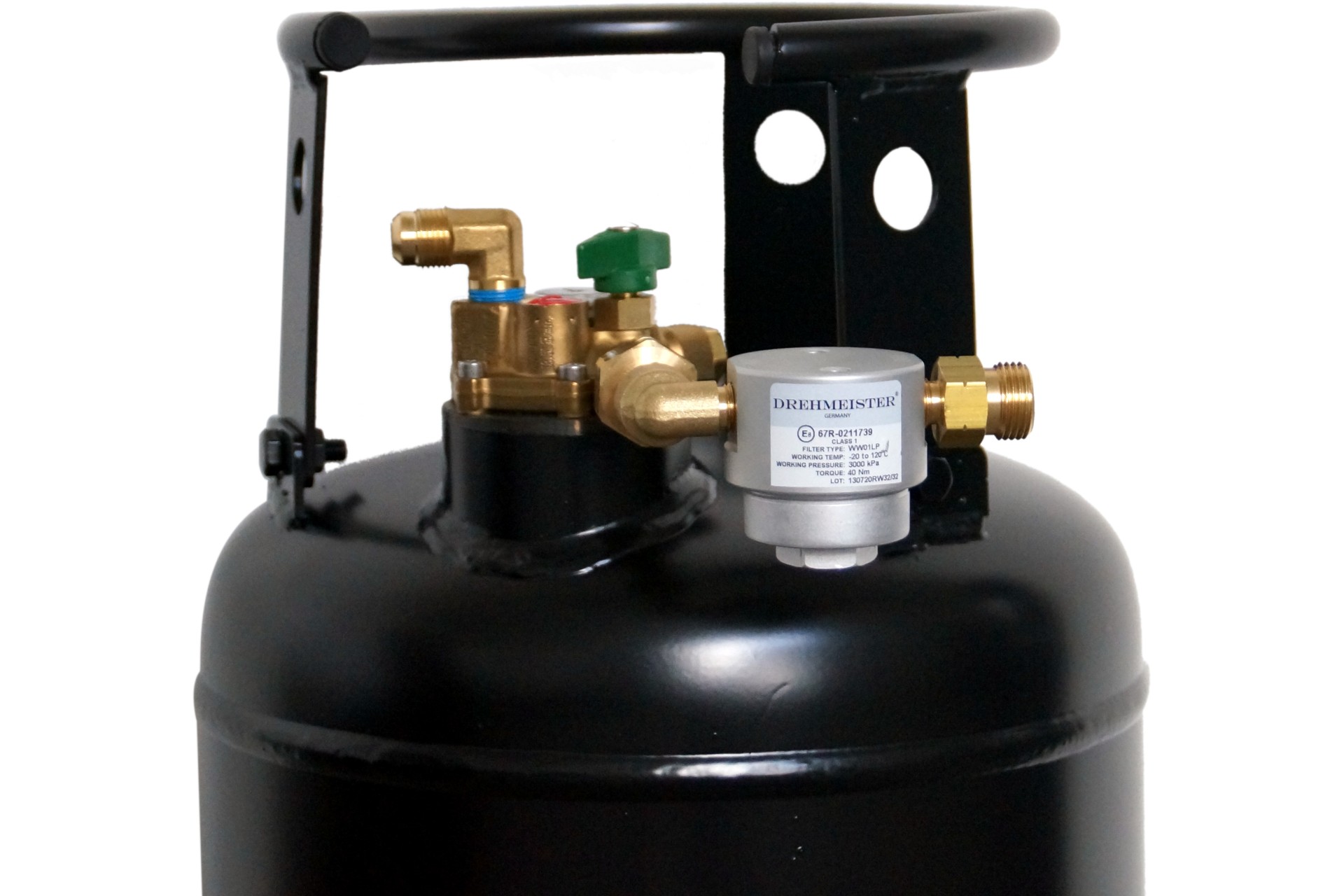 DREHMEISTER filtro per bombola del gas Smart 21,8 LH x G12 diritto -90° angolato orizzontale