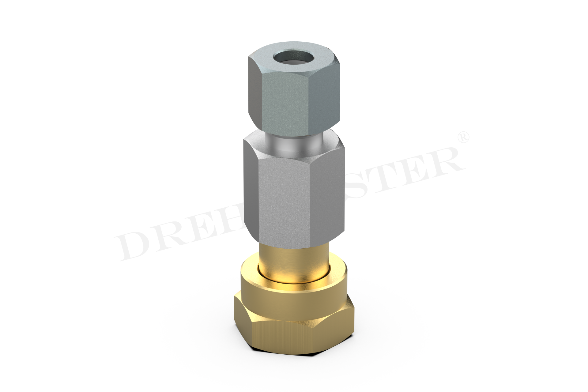 DREHMEISTER pezzo di collegamento M20 x 1,5 a 8 mm RVS