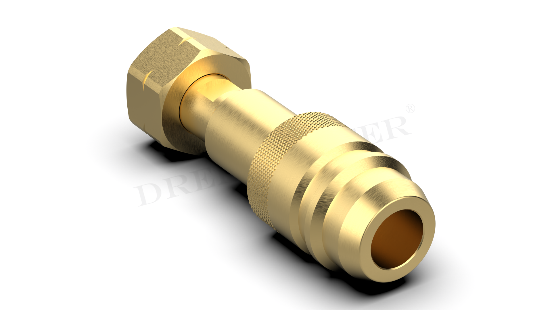 DREHMEISTER Euronozzle LPG Adapter, Gasflaschen Adapter zum Befüllen von Gasflaschen W21,8x1/14 LH (G.12) - 95mm