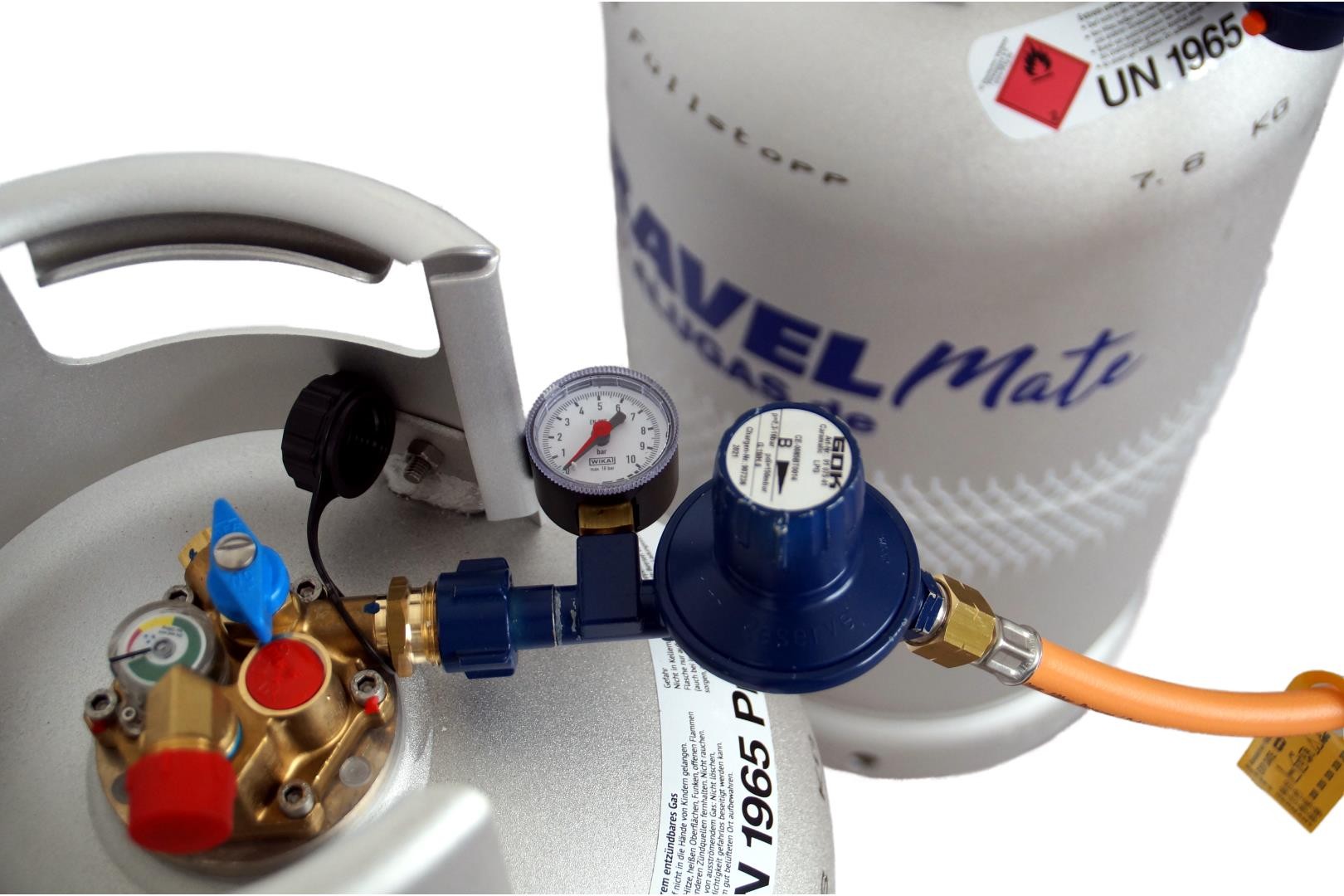 GOK Gasdruckregler Zweiflaschenanlage Caramatic BasicTwo 30 mbar 1,5 kg/h