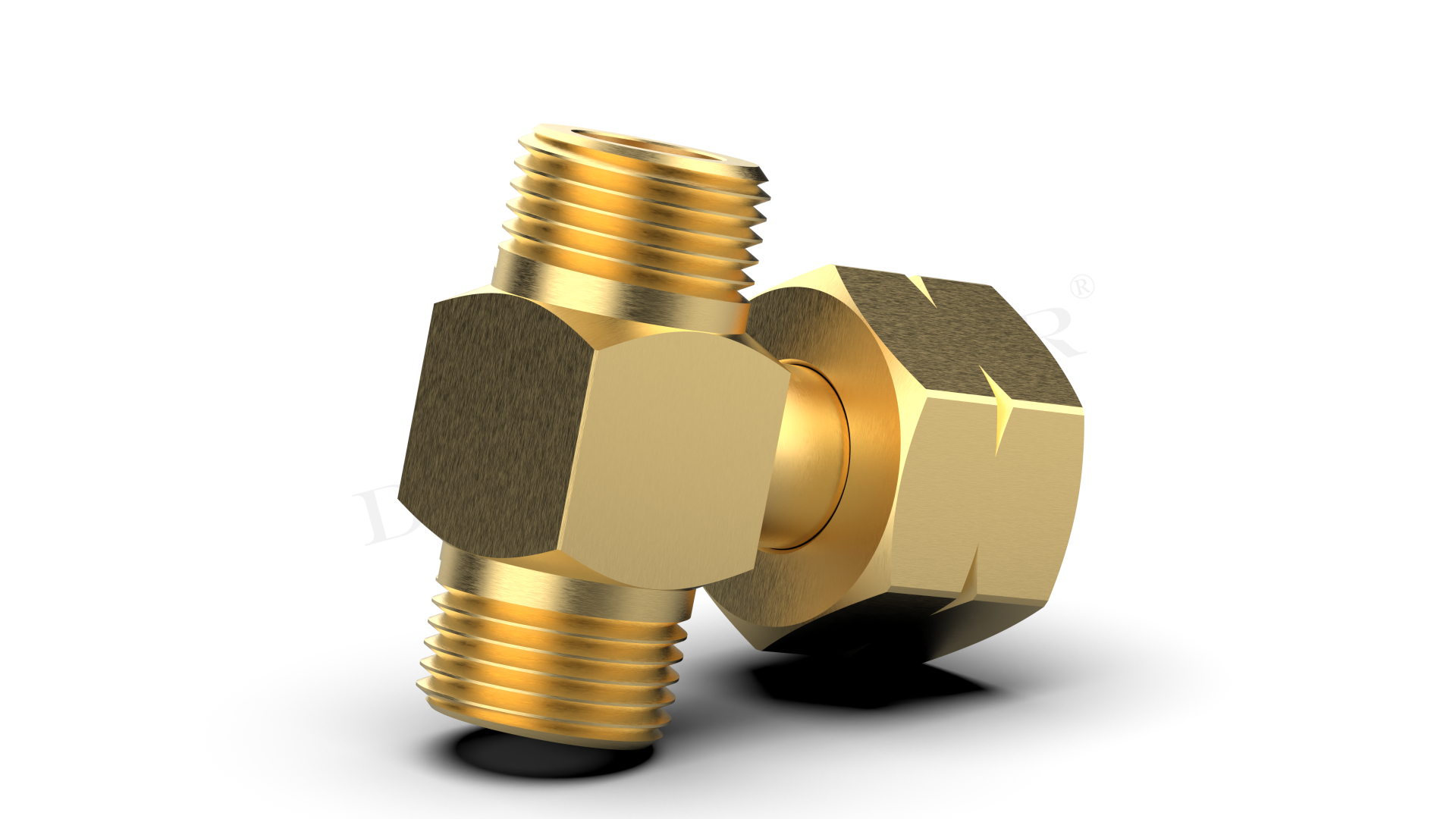 T-piece connection thread large bottle (GF) G.5 = W21.8 x 1/14 LH