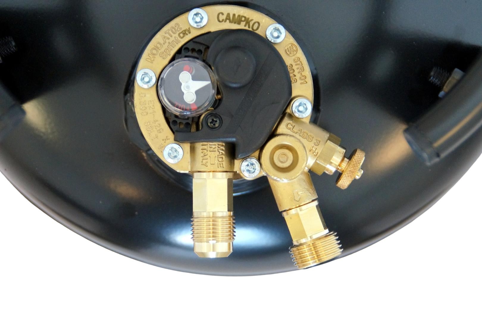 CAMPKO Gastankflasche 15 Liter mit 80% Multiventil (DE)