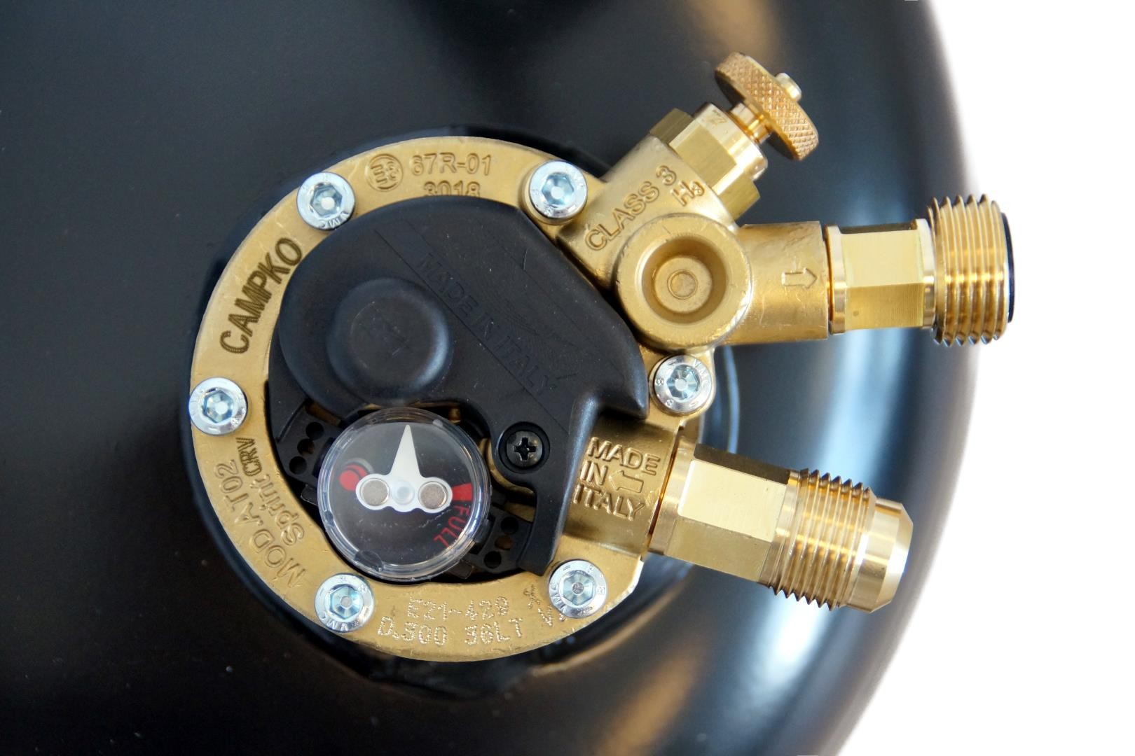 CAMPKO Gastankflasche 15 Liter mit 80% Multiventil (DE)