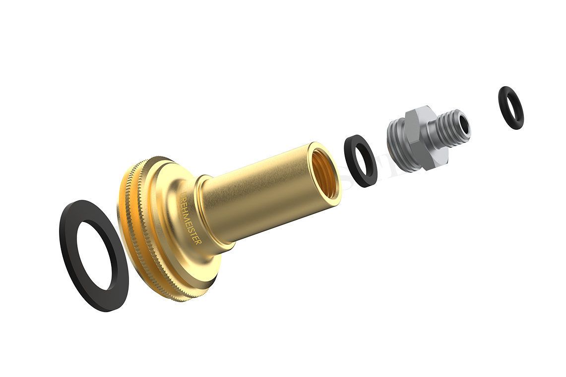 DREHMEISTER ACME LPG Adapter M10 - 76mm (stainless steel connection)