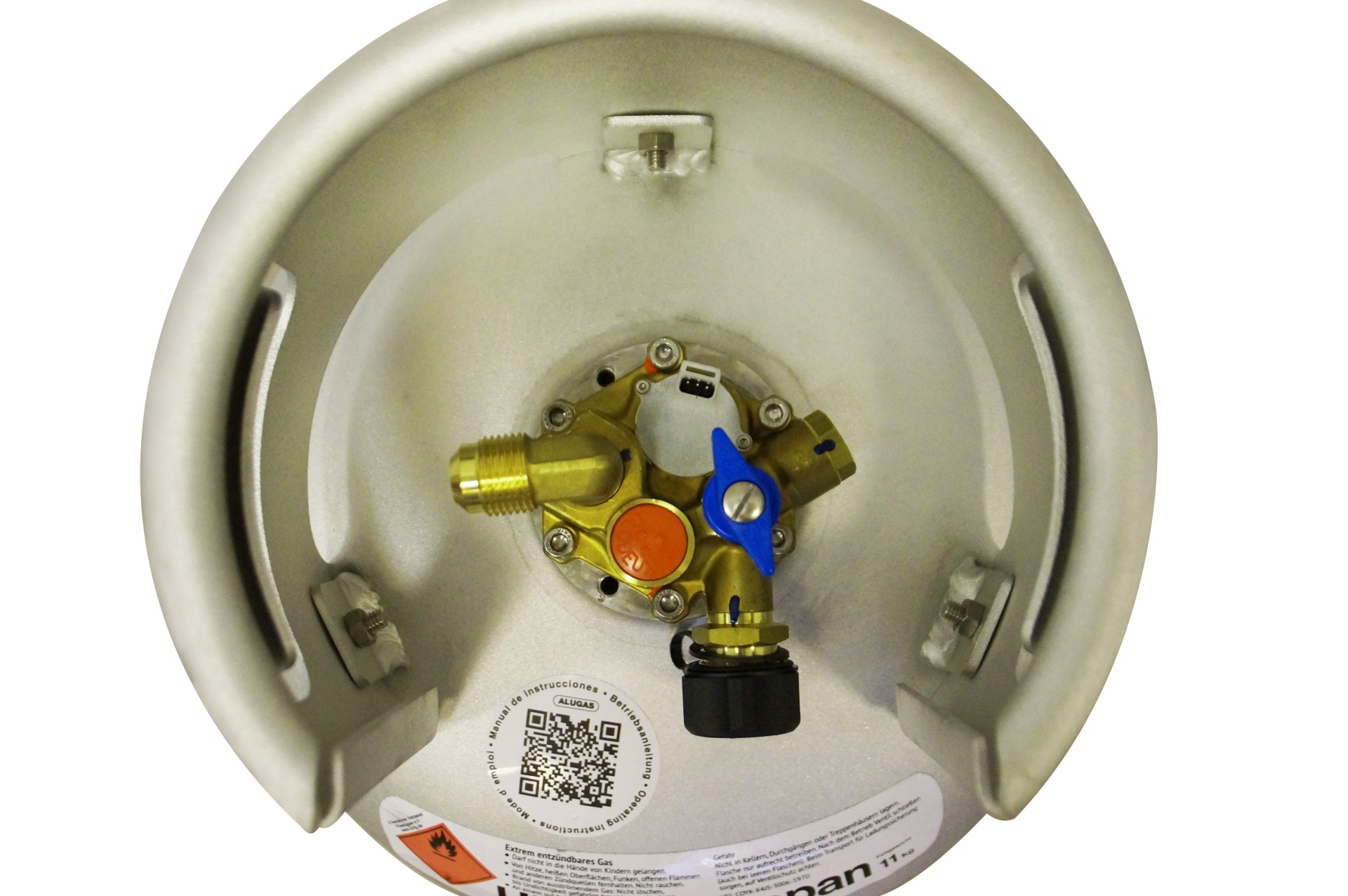 ALUGAS TRAVELMate 2.0 refillable gas bottle for presentation and training purposes