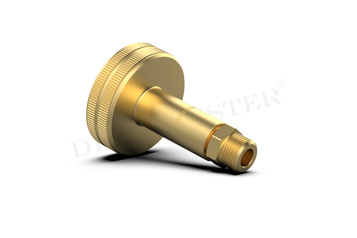 DREHMEISTER DISH LPG adapter with 3/8 NPT thread - filling valve 4-hole tank