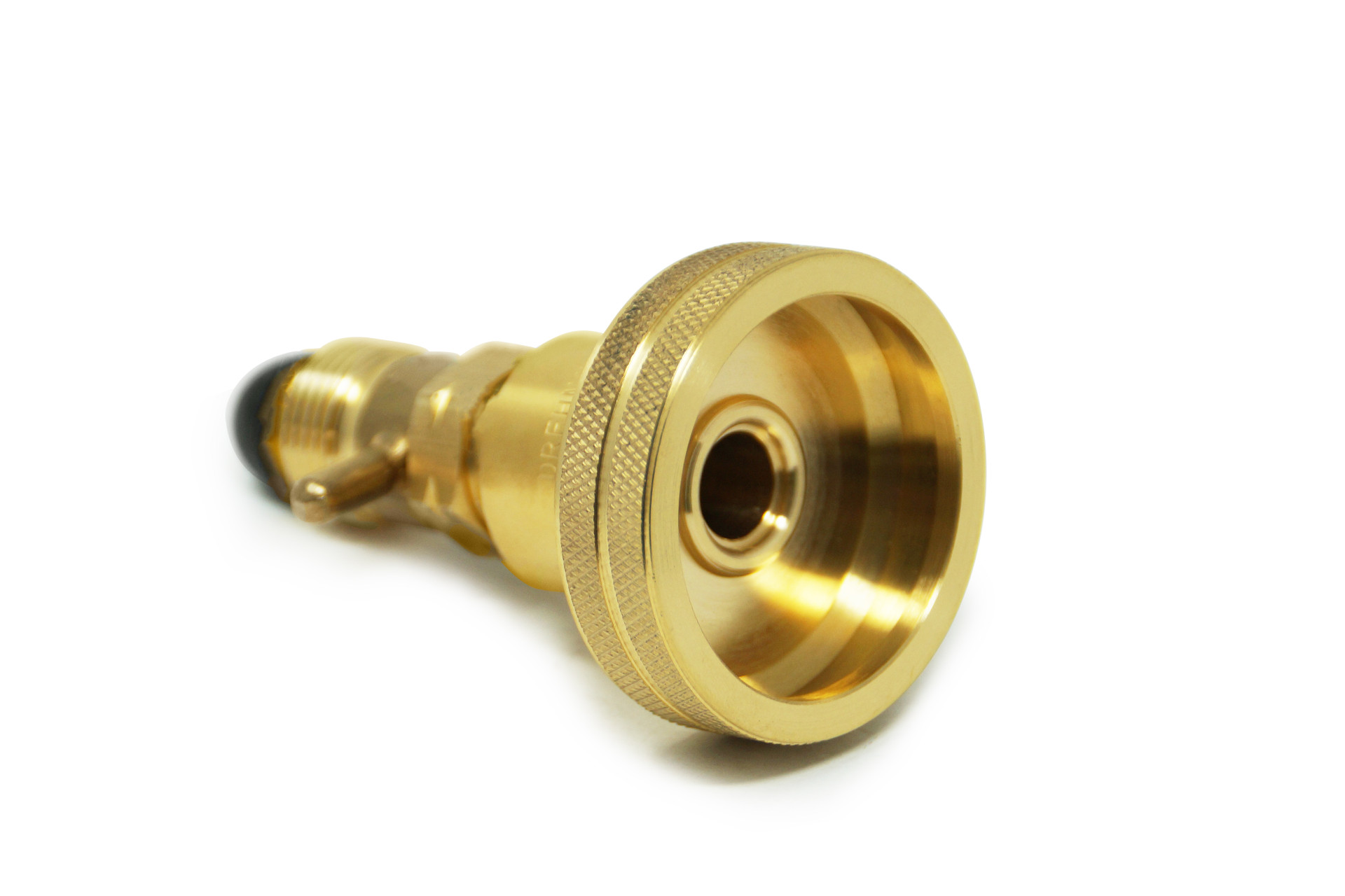 DREHMEISTER DISH adaptador para botella de gas adaptador para camping gas 0.880-14 NGO LH (G.10) - 95 mm