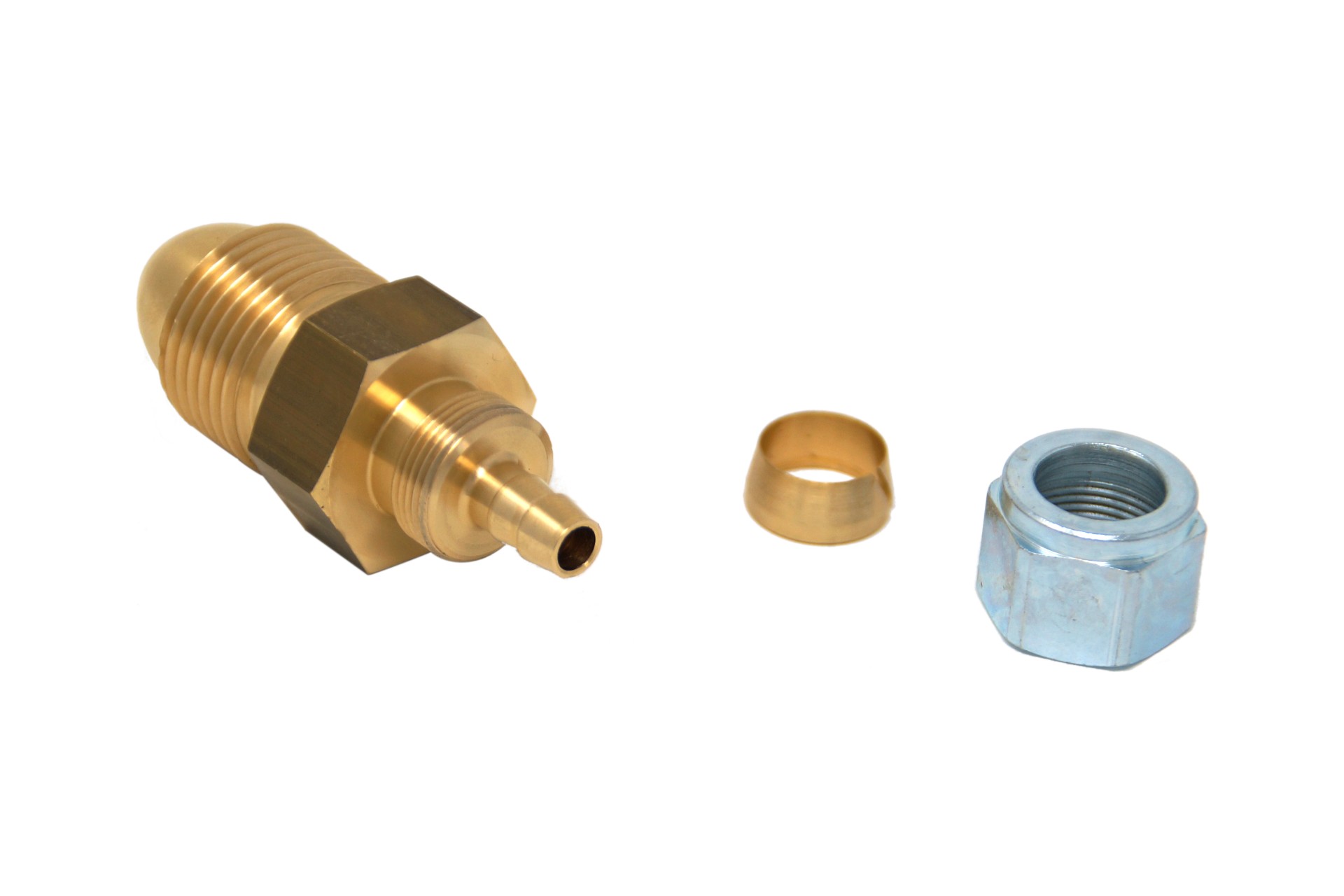 Calor Propane Cylinder (UK POL) Adapter to 8 mm thermoplastic hose