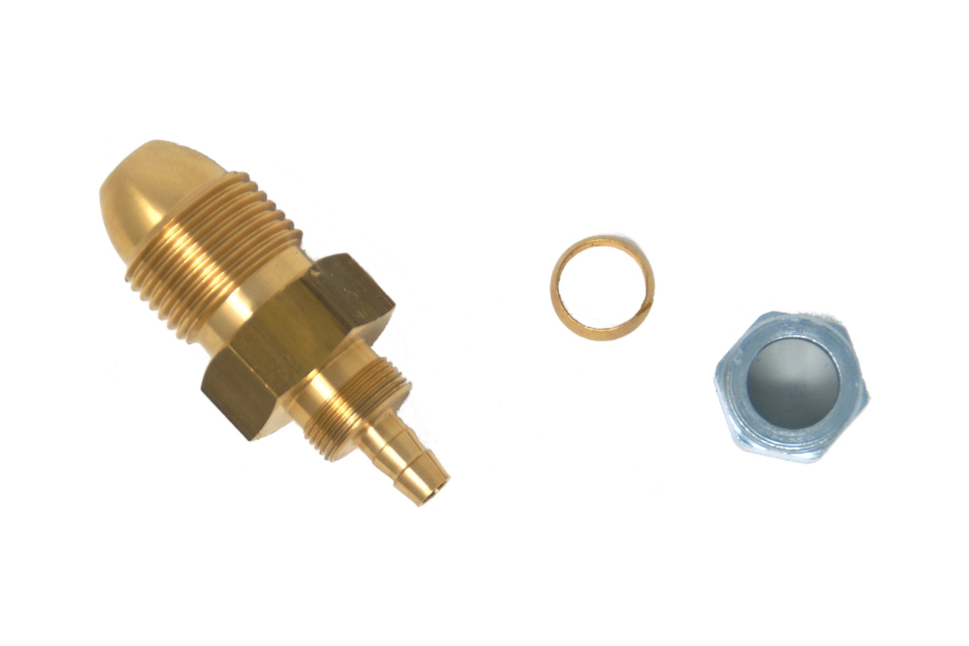 Calor Propane Cylinder (UK POL) Adapter to 8 mm thermoplastic hose