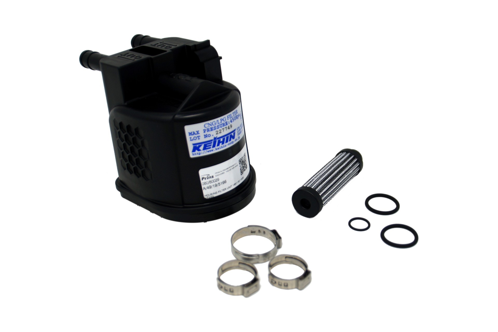 Prins VSI Keihin jeu de filtres type 2 double sortie (16x12x12), vapo détendeur eVP GPL