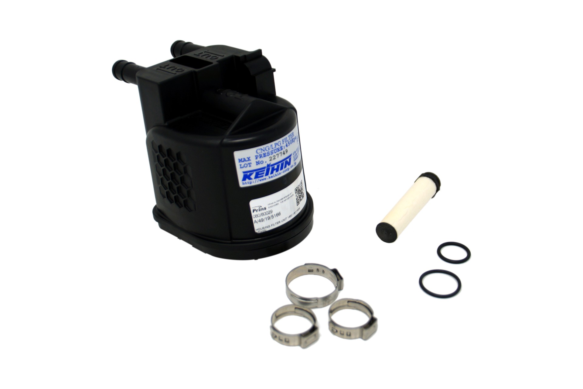 Prins VSI Keihin jeu de filtres type 1 double sortie (16x12x12), vapo détendeur eVP GPL