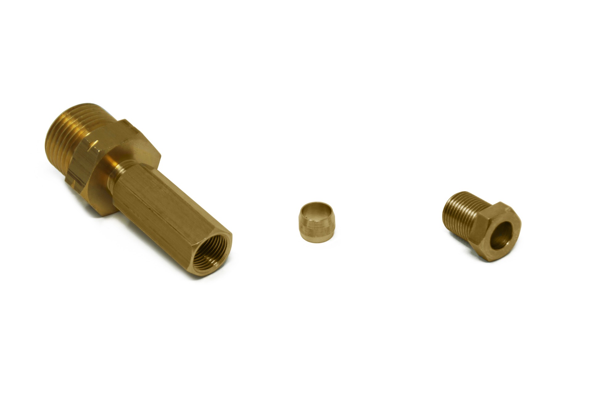 Adapter piece W21.8 x 1/14 LH / M14x1 (8mm copper)