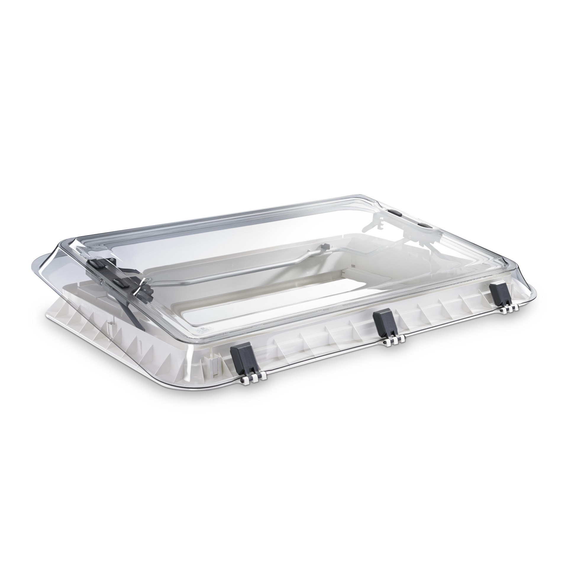 Dometic Heki 2 De Luxe finestra da tetto per oblò roulotte con illuminazione integrata e tenda a rullo in materiale a nido dape