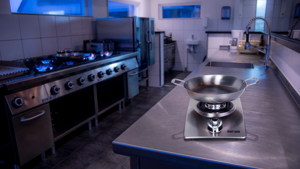 HOT WOK Paella Pfanne 30 cm aus Carbonstahl